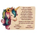 Unicorn wooden invitation