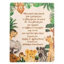 Safari wooden invitation