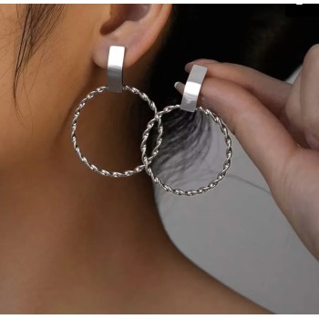 Steel earrings