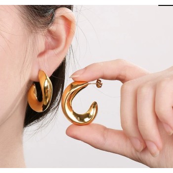 Steel earrings