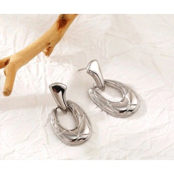 Steel earrings