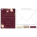 Christmas wedding invitation