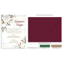 Christmas wedding invitation