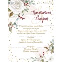 Christmas wedding invitation