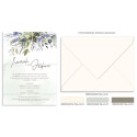 Lavender wedding invitation