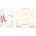 Pampas wedding invitation