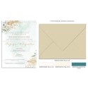 Pampas wedding invitation