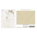 Olive wedding invitation