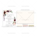 Wedding invitation floral