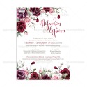 Wedding invitation floral