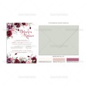 Wedding invitation floral