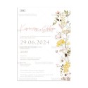 Wildflowers papyrus invitation