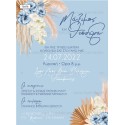 Pampas papyrus invitation