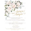 Papyrus wedding invitation