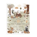 Papyrus  invitation Animals of the forest