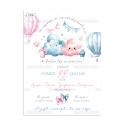 Clouds twins papyrus invitation