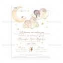 Sleeping Babies papyrus invitation.