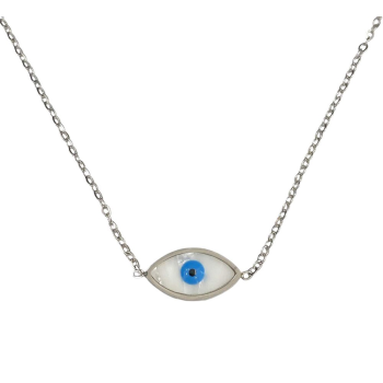 Steel eye necklace