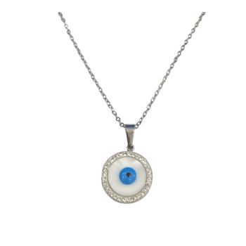 Steel eye necklace