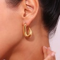 Steel earrings