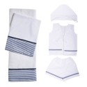 Blue Stripe Oilcloth