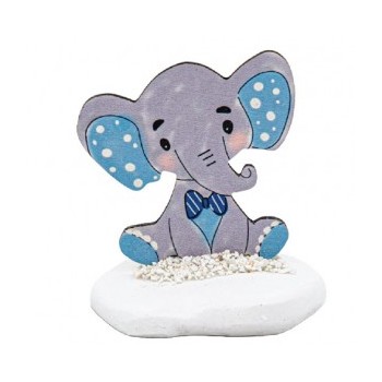 Elephant pebble favor