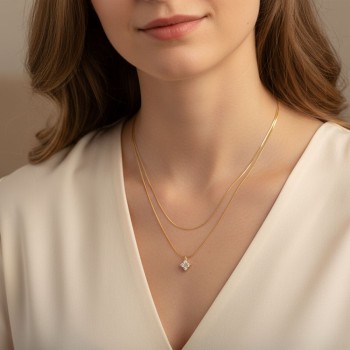 double necklace