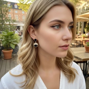 Steel earrings