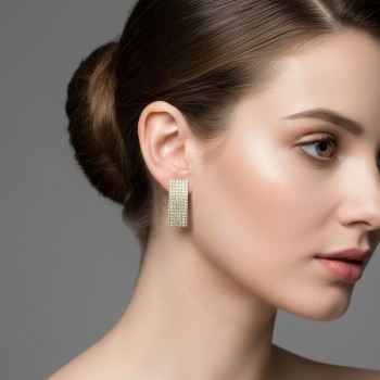 rhinestones earring