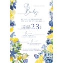 Baptism Invitation lemon