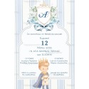 Little prince Baptism Invitation