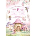 Fairy Mushroom Village Invitation