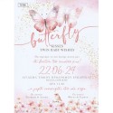 Butterflies  papyrus invitation.