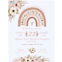 Rainbow papyrus invitation