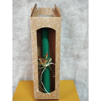 Handmade beeswax candle
