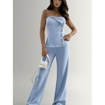 Set of pants and strapless top