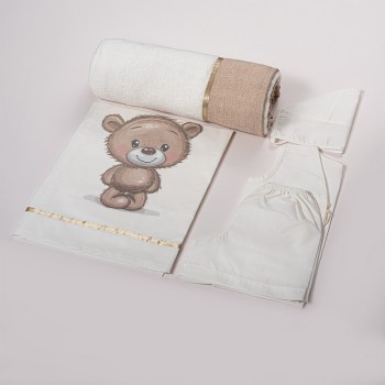Oilcloth teddy bear